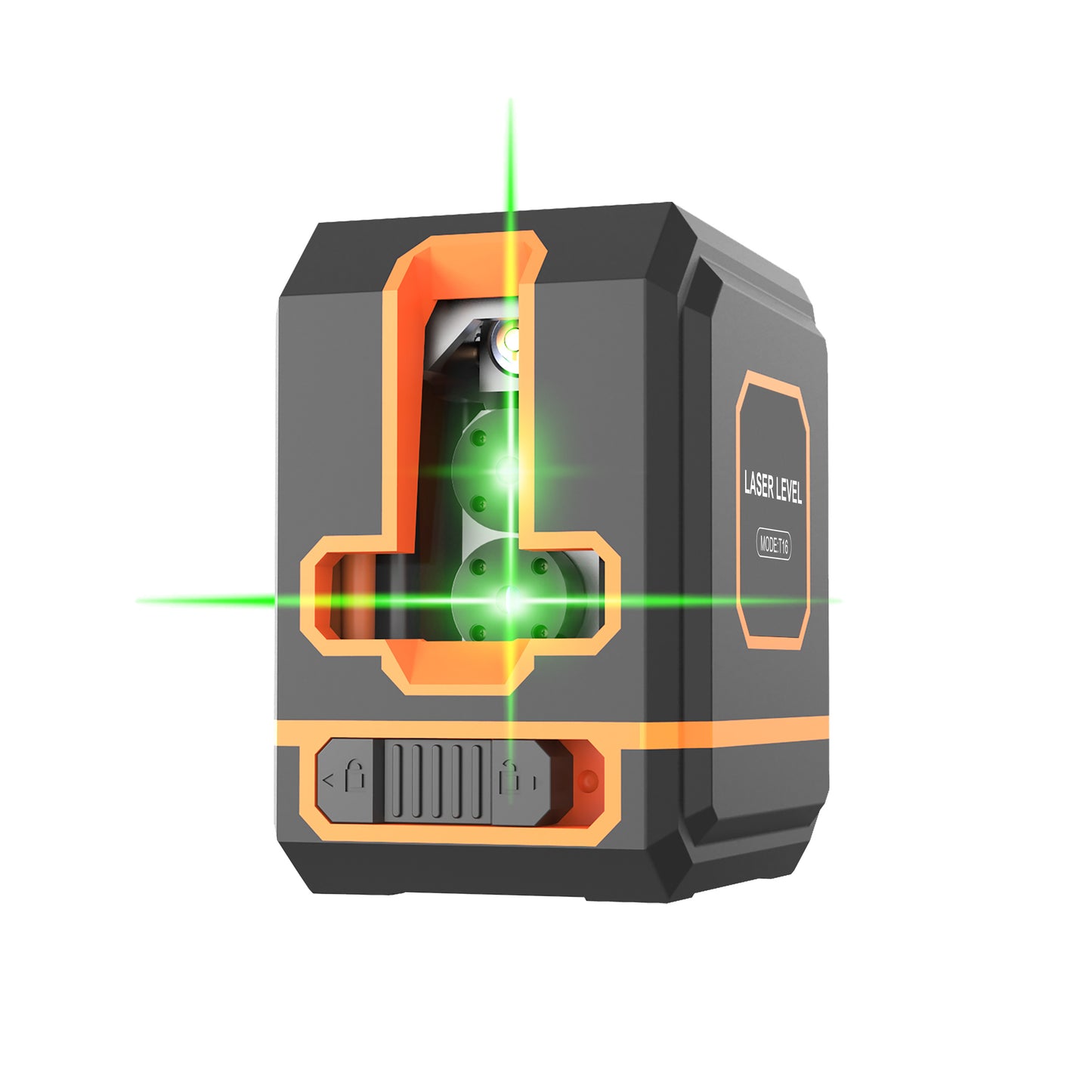 Beneya 4-Line Green Beam Laser Level with Light Intensity Adjustment, Rechargeable Lithium Battery (Type-C Port), Horizontal & Vertical Self-Leveling Tool
