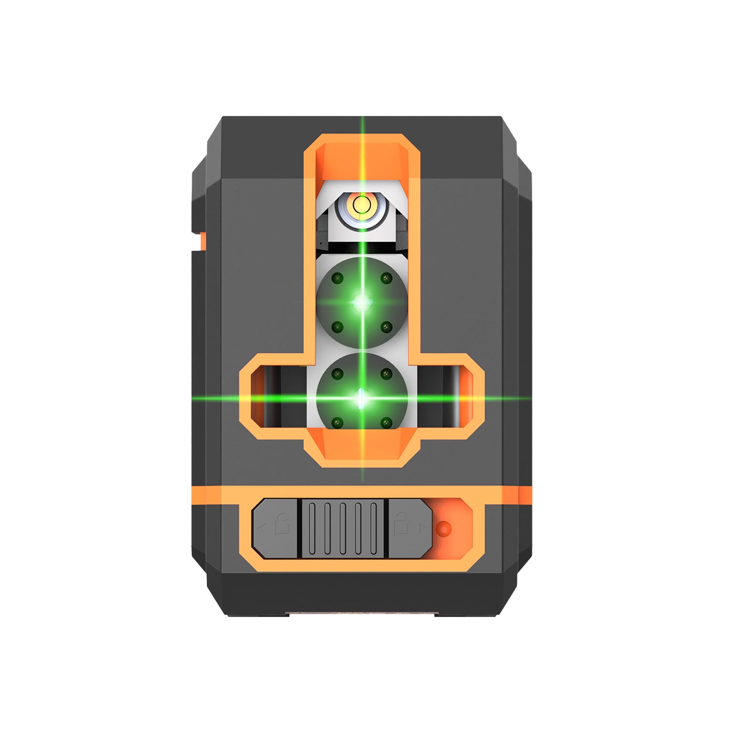 Beneya 2-Line Green Beam Laser Level with Light Intensity Adjustment, Rechargeable Lithium Battery (Type-C Port), Horizontal & Vertical Self-Leveling Tool