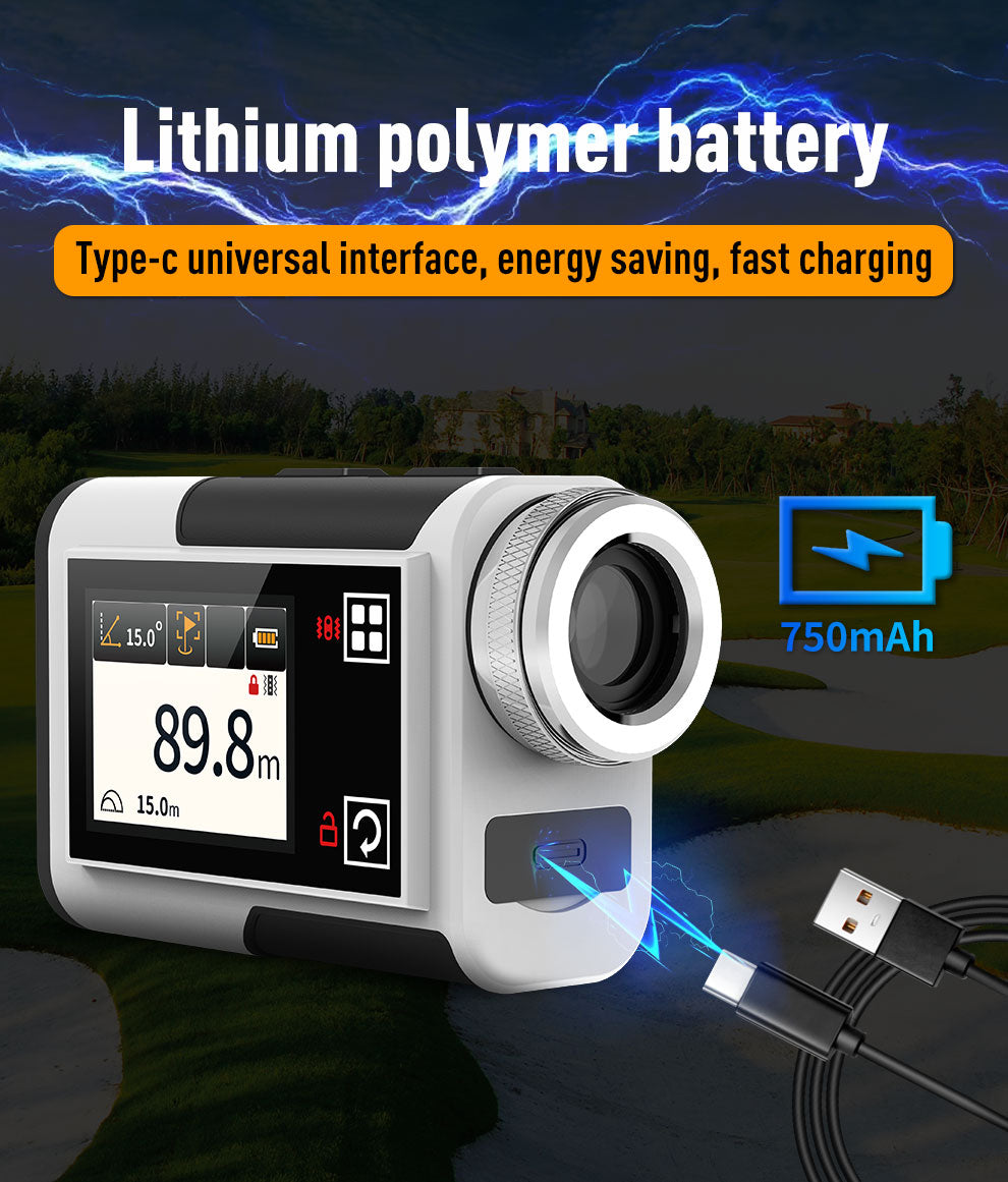 Laser Rangefinder, Beneya Golf/Hunting Rangefinder Rechargeable with 6X Magnification, LCD Display, External Color Display, Angle/Slope Compensation, Unit Switch, Speed Measurement, Scan Mode, Functional Range Finder