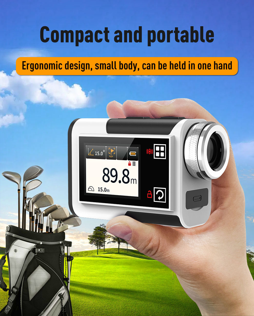 Laser Rangefinder, Beneya Golf/Hunting Rangefinder Rechargeable with 6X Magnification, LCD Display, External Color Display, Angle/Slope Compensation, Unit Switch, Speed Measurement, Scan Mode, Functional Range Finder