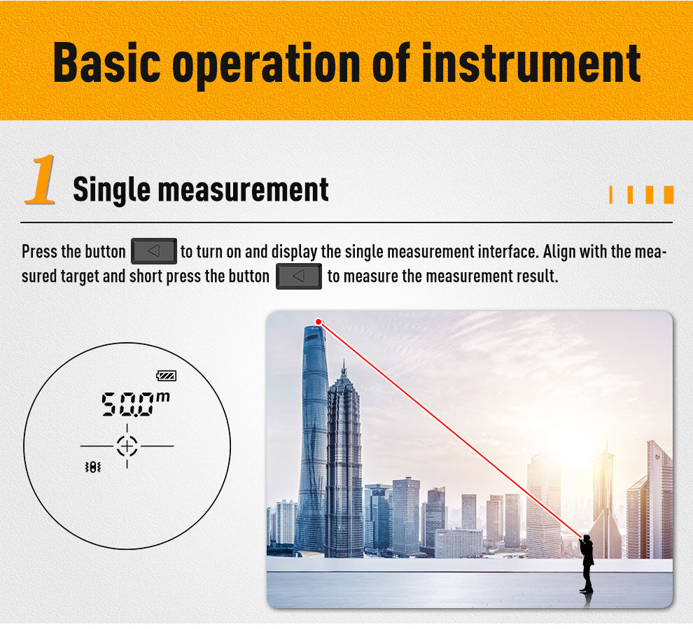 Laser Rangefinder, Beneya Golf/Hunting Rangefinder Rechargeable with 6X Magnification, LCD Display, External Color Display, Angle/Slope Compensation, Unit Switch, Speed Measurement, Scan Mode, Functional Range Finder